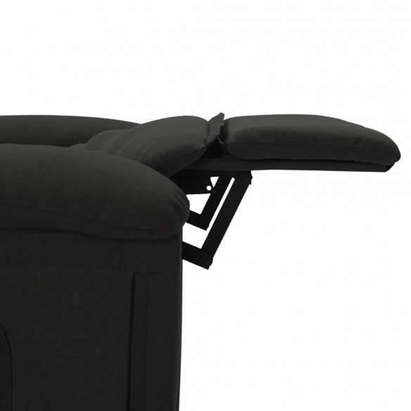 Fauteuil de massage Noir Tissu