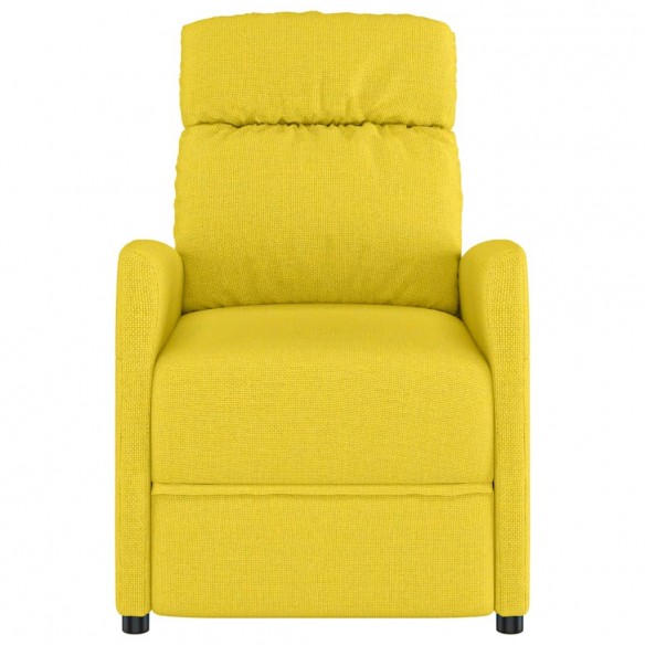 Fauteuil inclinable électrique Jaune clair Tissu