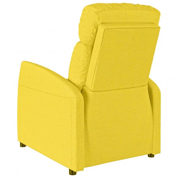 Fauteuil inclinable électrique Jaune clair Tissu