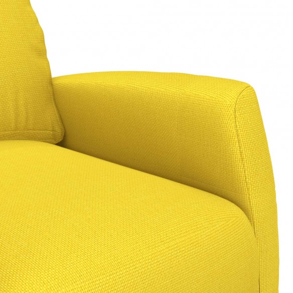 Fauteuil inclinable électrique Jaune clair Tissu