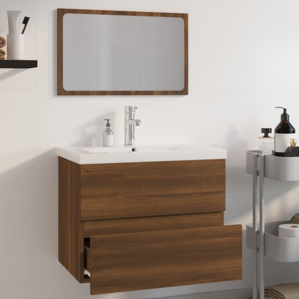 Meubles de salle de bain Chêne marron Bois d'ingénierie