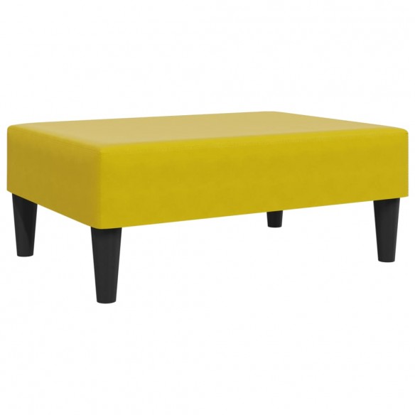 Ensemble de canapés 2 pcs jaune velours