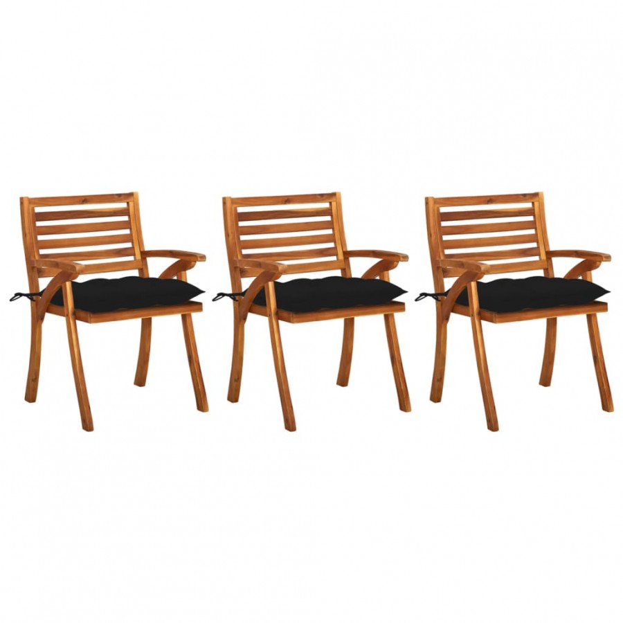 Chaises à dîner de jardin avec...