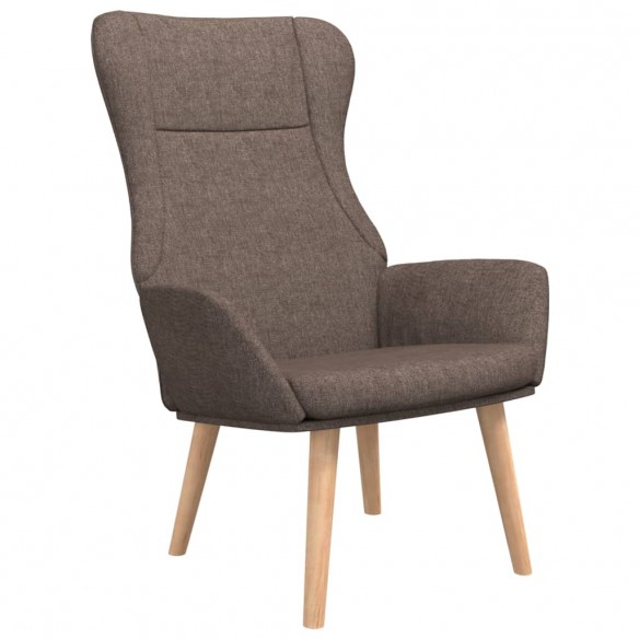 Chaise de relaxation Taupe Tissu