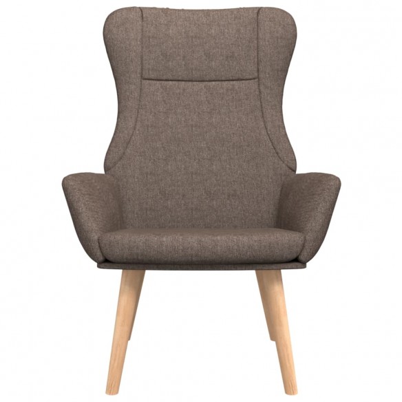 Chaise de relaxation Taupe Tissu