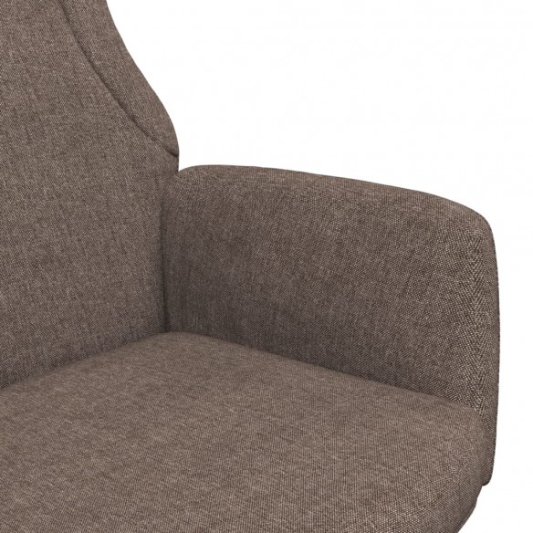 Chaise de relaxation Taupe Tissu