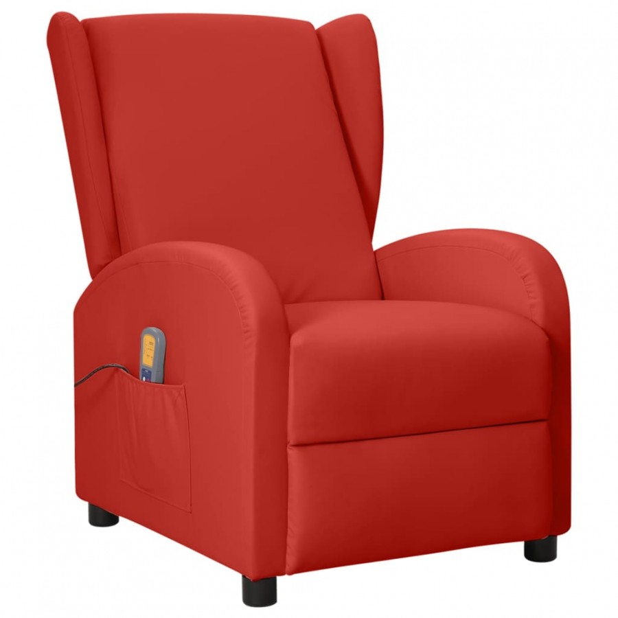 Fauteuil de massage Rouge bordeaux Similicuir