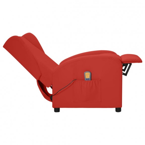 Fauteuil de massage Rouge bordeaux Similicuir