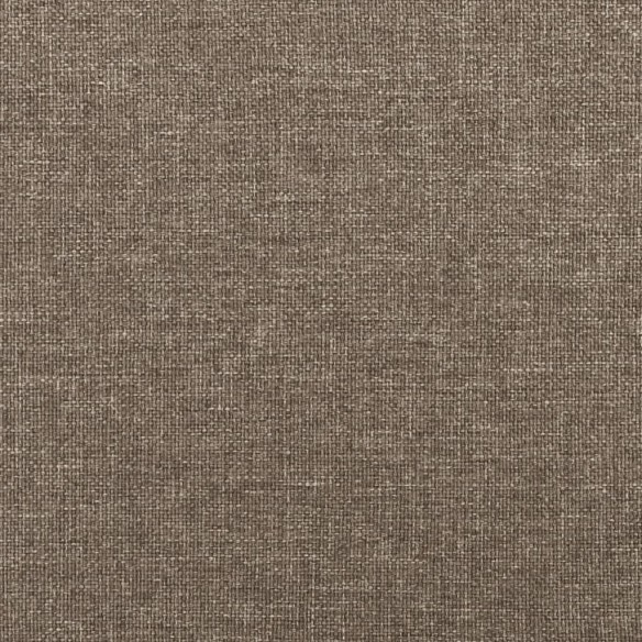 Cadre de lit avec tête de lit Taupe 200x200 cm Tissu