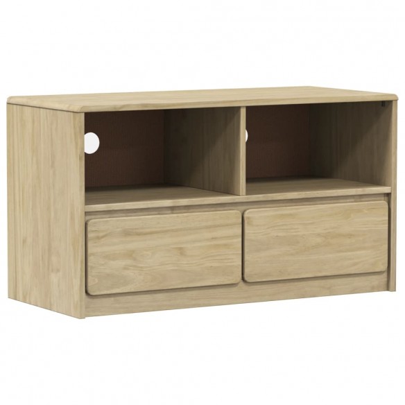 Meuble TV SAUDA chêne 99x43x55 cm bois de pin massif