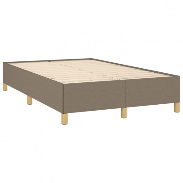 Cadre de lit taupe 120x190 cm tissu