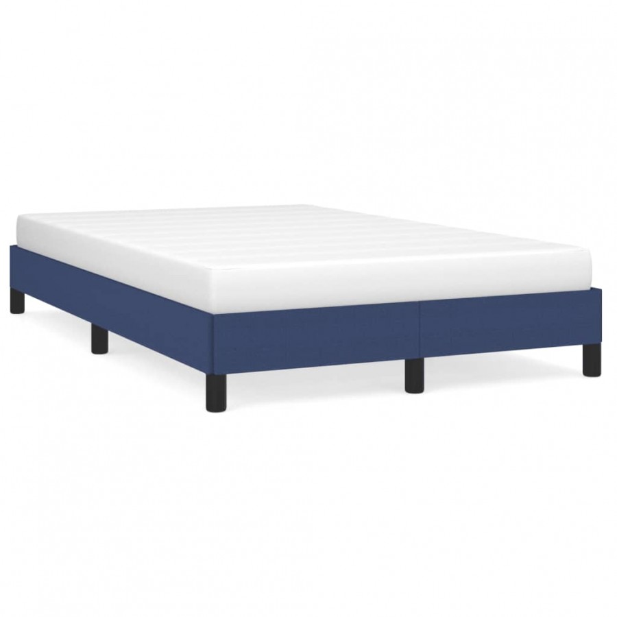 Cadre de lit bleu 120x190 cm tissu
