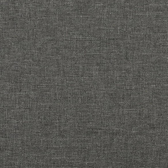 Cadre de lit gris foncé 120x190 cm tissu