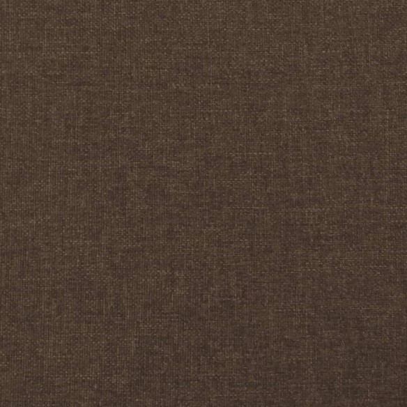 Cadre de lit marron foncé 120x190 cm tissu