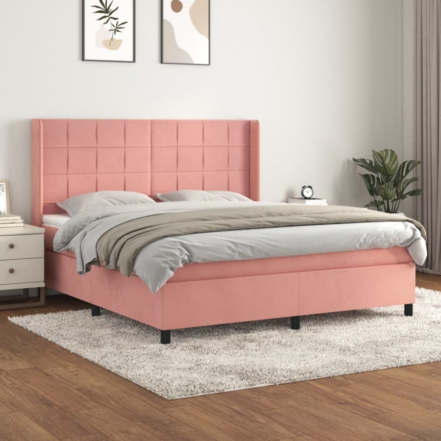 Cadre de lit avec matelas Rose...