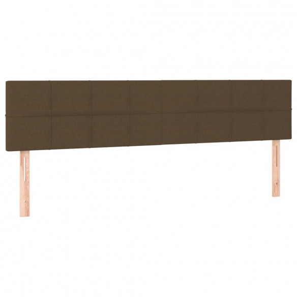 Cadre de lit avec matelas Marron foncé 200x200 cm