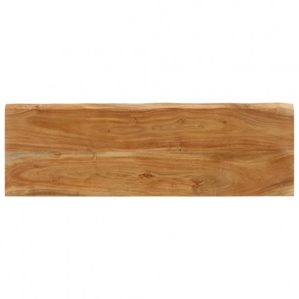 Banc avec bord vivant 105 cm bois d'acacia massif