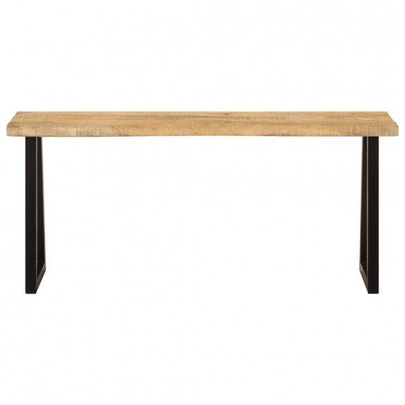 Banc avec bord vivant 105 cm bois de manguier massif