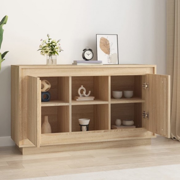 Buffet chêne sonoma 102x35x60 cm bois d'ingénierie