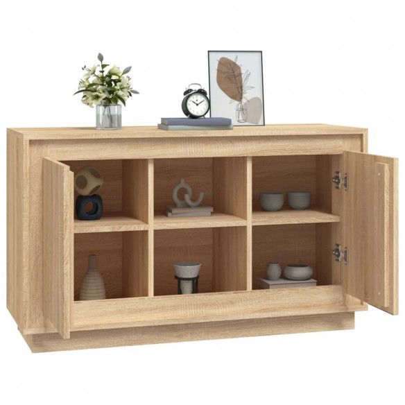 Buffet chêne sonoma 102x35x60 cm bois d'ingénierie