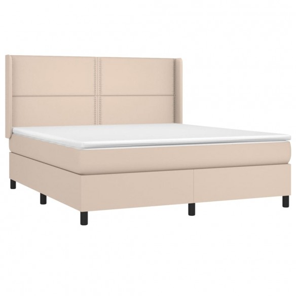 Cadre de lit matelas LED Cappuccino 180x200 cm