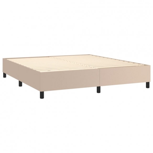 Cadre de lit matelas LED Cappuccino 180x200 cm