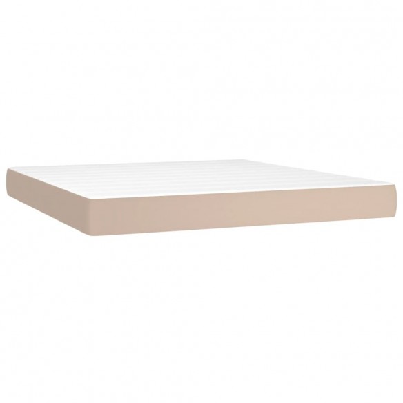 Cadre de lit matelas LED Cappuccino 180x200 cm