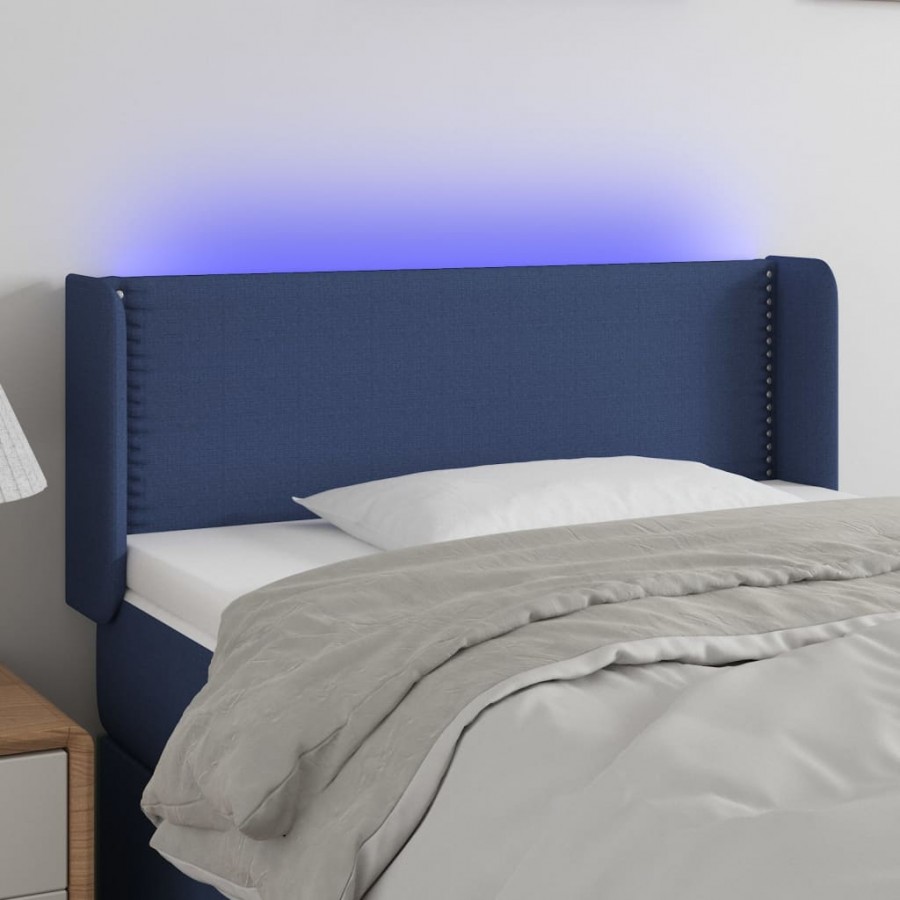 Tête de lit à LED Bleu 83x16x78/88 cm...
