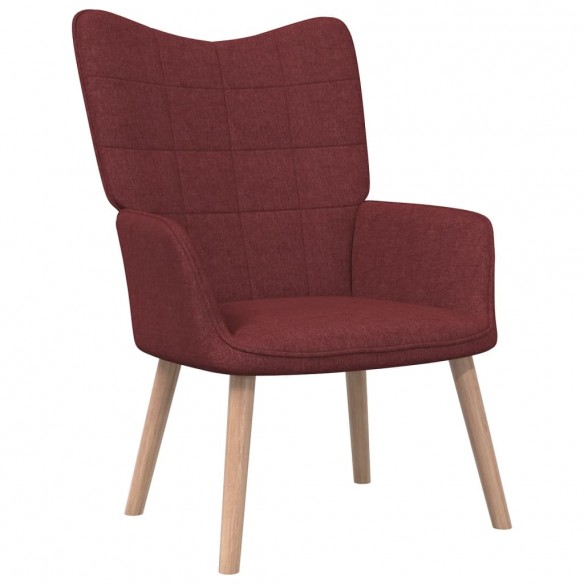 Chaise de relaxation Rouge bordeaux Tissu