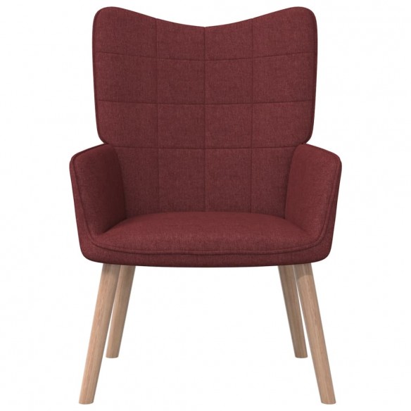 Chaise de relaxation Rouge bordeaux Tissu