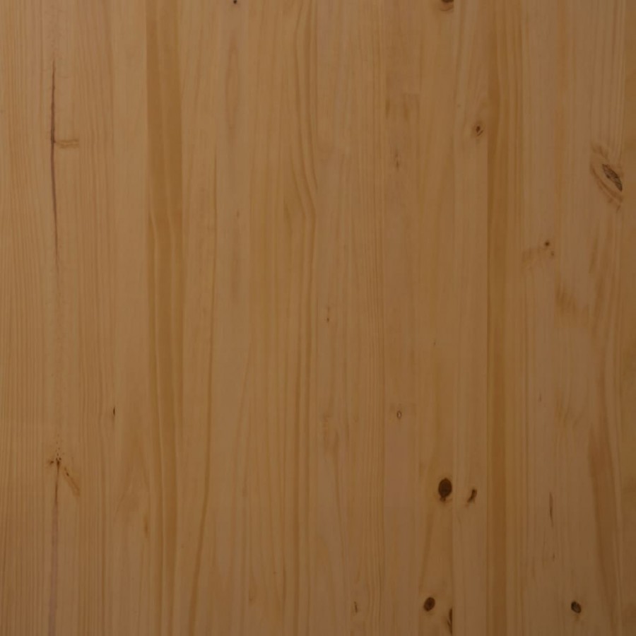 Armoire roulante avec tiroirs MOSS bois de pin marron miel