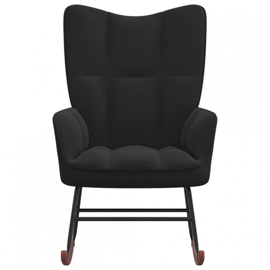 Chaise à bascule Noir Velours