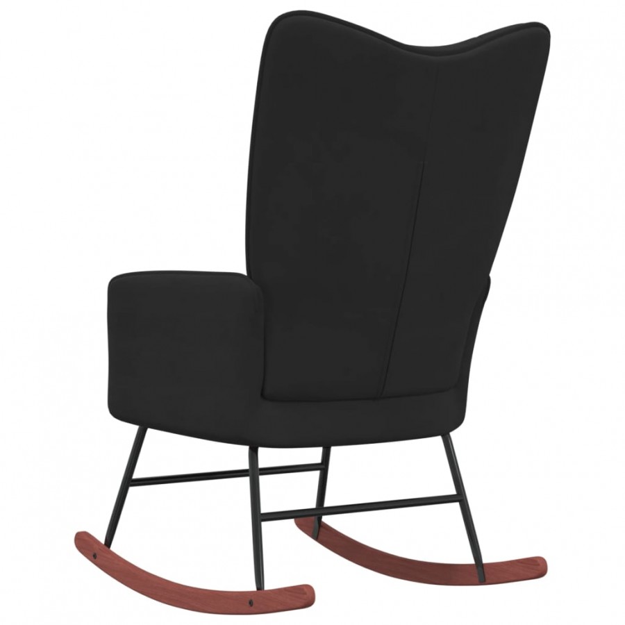 Chaise à bascule Noir Velours