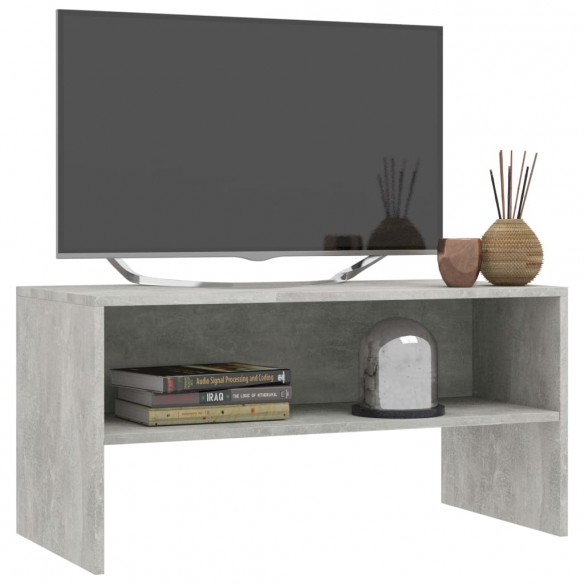 Meuble TV Gris cement 80 x 40 x 40 cm Aggloméré