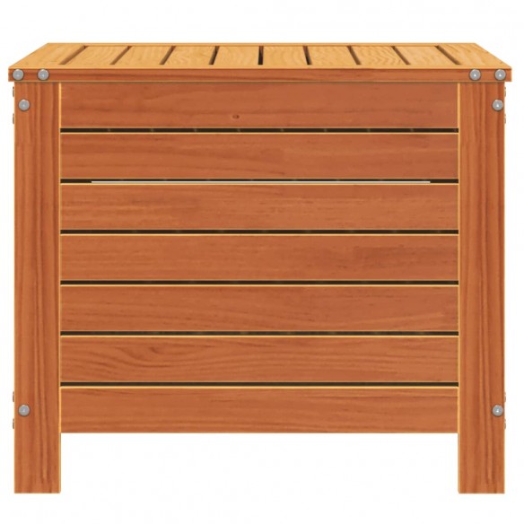 Repose-pied jardin cire marron 62x63,5x53,5 cm bois pin massif