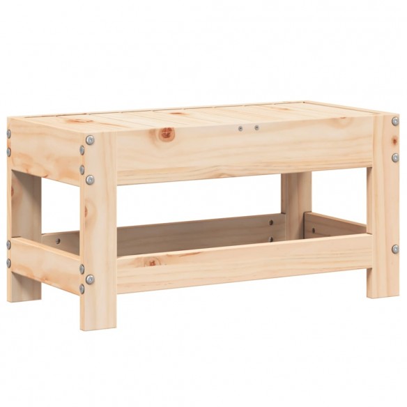 Repose-pied de jardin 62x30x32 cm bois de pin massif