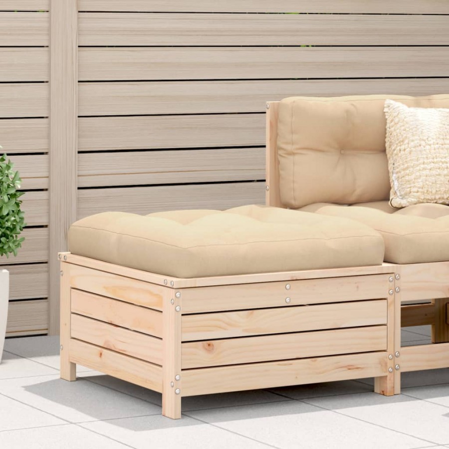 Repose-pied de jardin 62x63,5x32 cm...