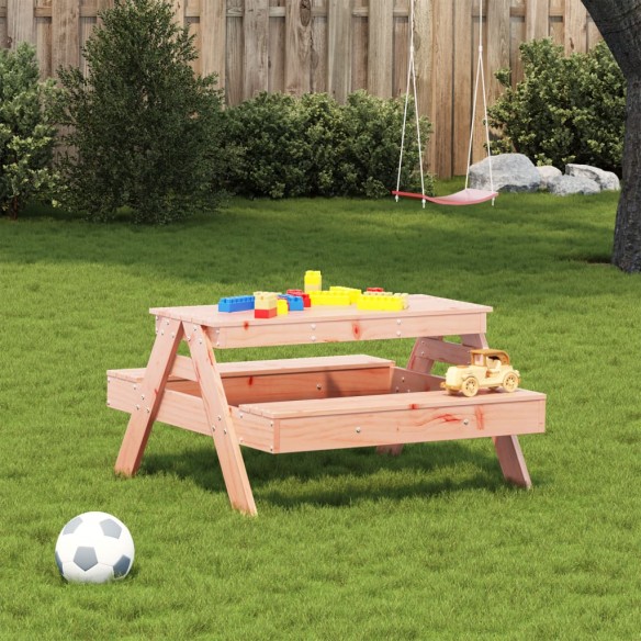 Table de pique-nique pour enfants bois massif de douglas