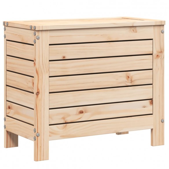 Repose-pied de jardin 62x31,5x52 cm bois de pin massif