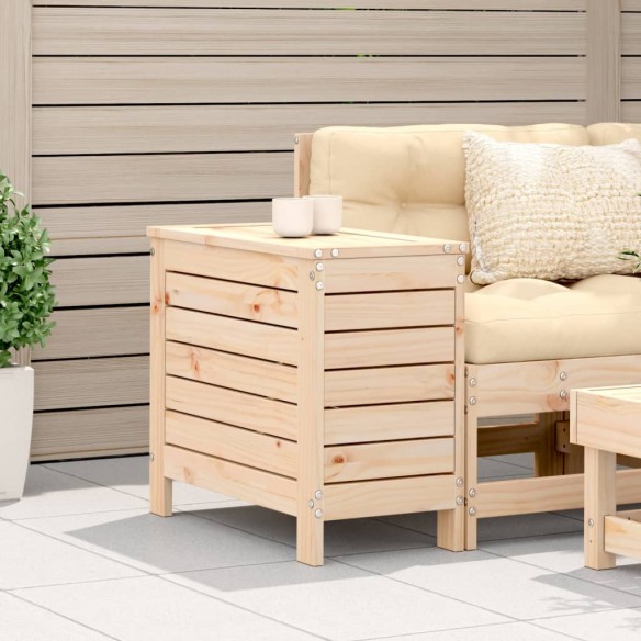 Repose-pied de jardin 62x31,5x52 cm bois de pin massif