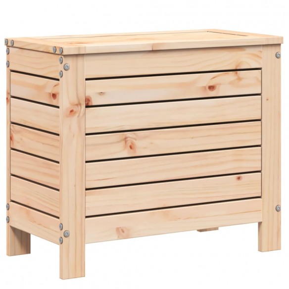 Repose-pied de jardin 62x31,5x52 cm bois de pin massif