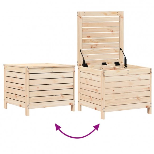 Repose-pied de jardin 62x63,5x53,5 cm bois de pin massif