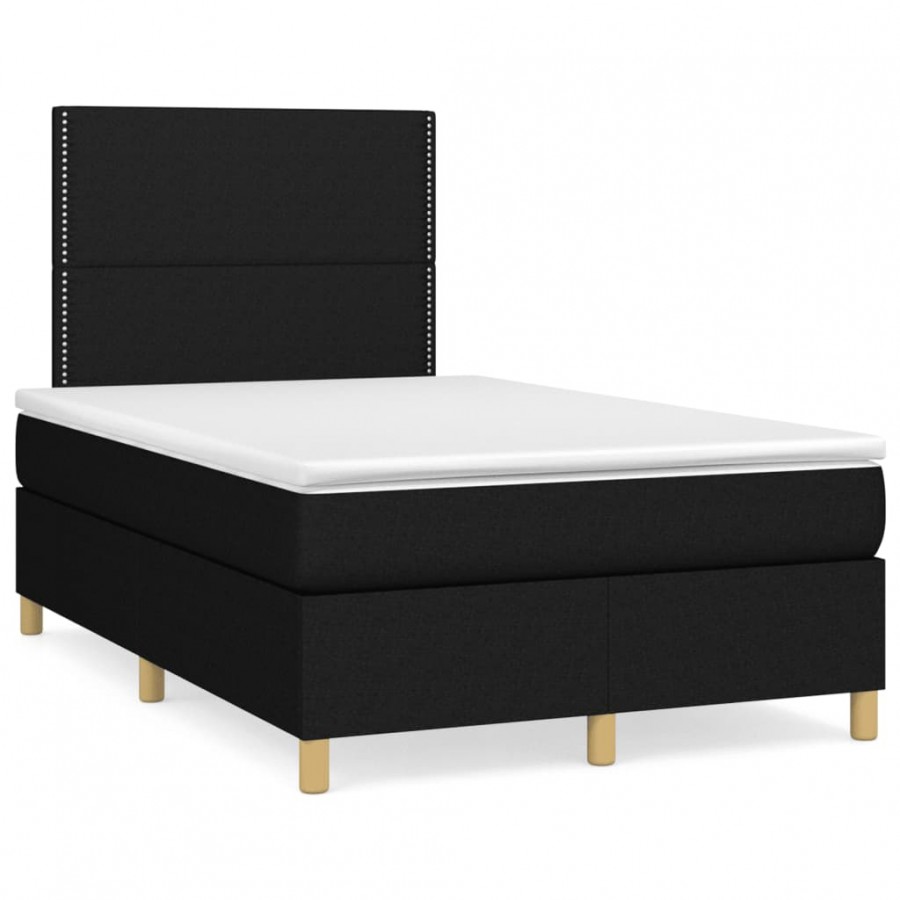 Cadre de lit matelas et LED noir...