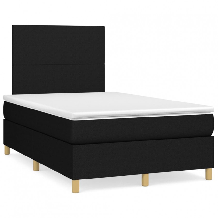 Cadre de lit matelas et LED noir...