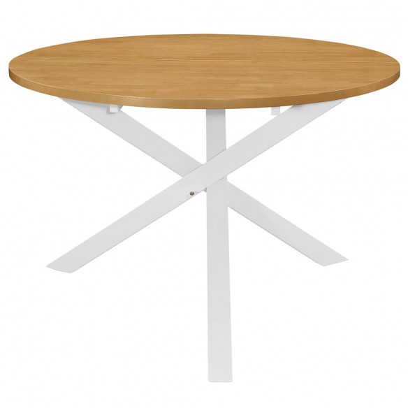 Mobilier de salle à manger 5 pcs MDF Blanc