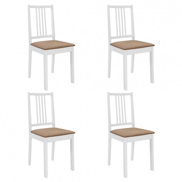 Mobilier de salle à manger 5 pcs MDF Blanc