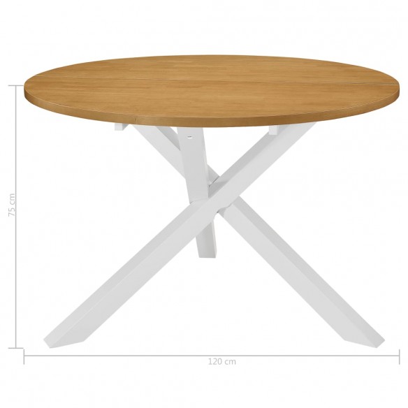 Mobilier de salle à manger 5 pcs MDF Blanc