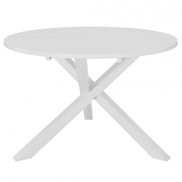 Mobilier de salle à manger 5 pcs MDF Blanc