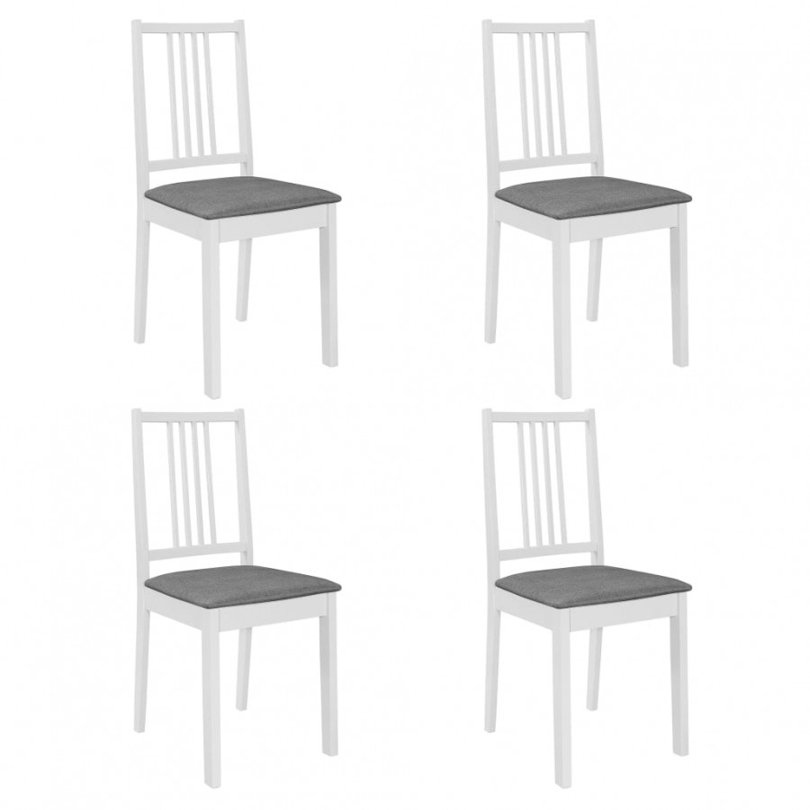 Mobilier de salle à manger 5 pcs MDF Blanc