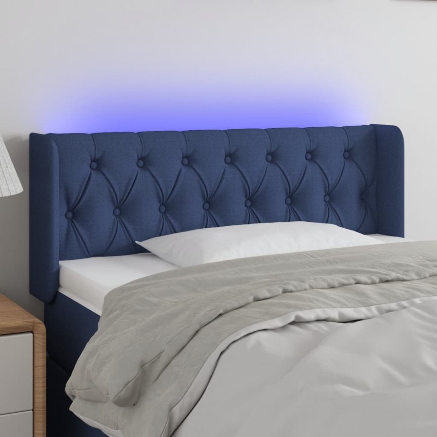 Tête de lit à LED Bleu 93x16x78/88 cm...